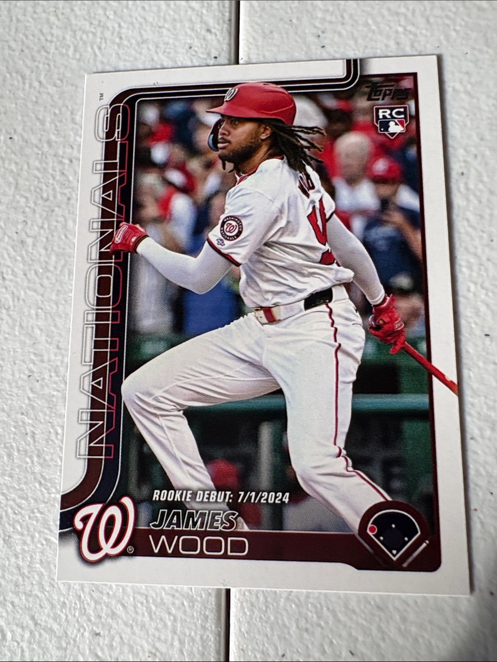 Topps James Wood Washington Nationals RC Baseball Card